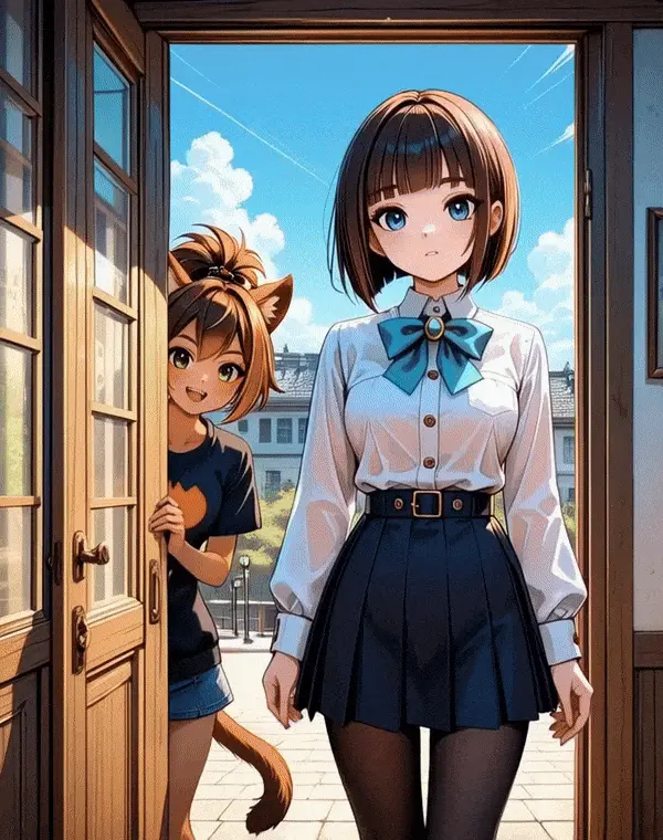 Neighbor's catgirl in heat.