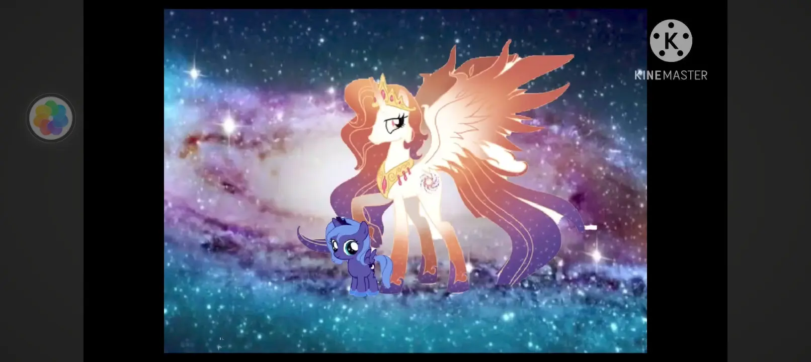 Queen Galaxy и луна"маленькая кобылка"