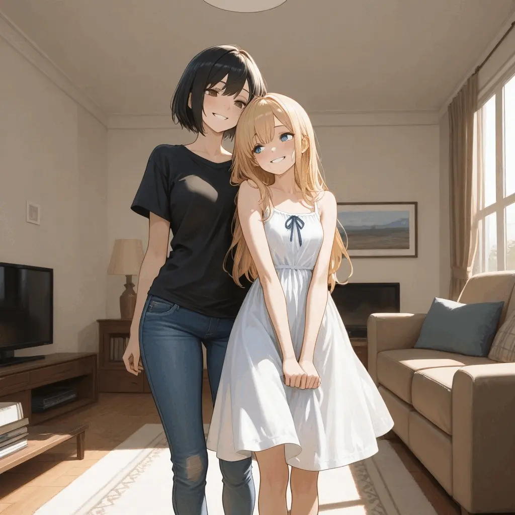 Luna and Solis - lesbian friends